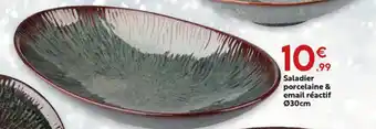 Saladier porcelaine & email réactif