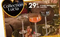 Maxi Bazar 6 coupes à champagne lucia offre