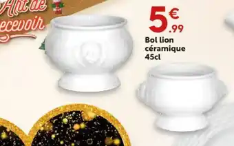 Maxi Bazar Bol Lion céramique offre