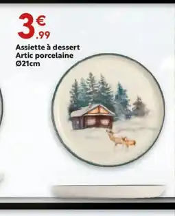 Maxi Bazar Assiette à dessert Artic porcelaine offre