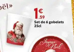Maxi Bazar Set de 6 gobelets offre
