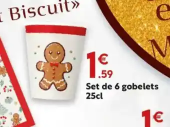 Maxi Bazar Set de 6 gobelets offre
