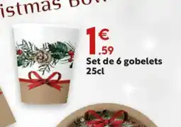 Maxi Bazar Set de 6 gobelets offre