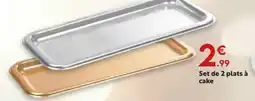 Maxi Bazar Set de 2 plats à cake offre