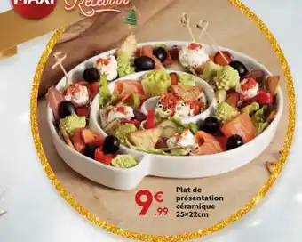 Maxi Bazar Plat de présentation céramique offre