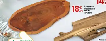 Maxi Bazar Planche de présentation naturel offre