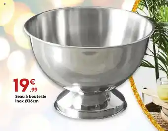 Maxi Bazar Seau à bouteille inox offre