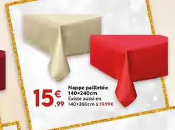 Maxi Bazar Nappe pailletée offre