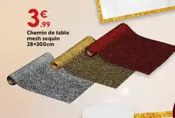Maxi Bazar Chemin de table mesh sequin offre