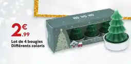 Maxi Bazar Lot de 4 bougies offre