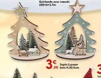 Maxi Bazar Sapin à poser bois offre