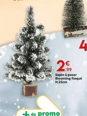 Maxi Bazar Sapin à poser Blooming floqué offre