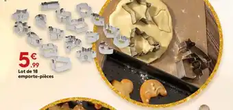 Maxi Bazar Lot de 18 emporte-pièces offre