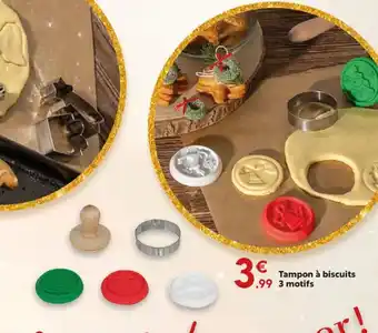 Maxi Bazar Tampon à biscuits 3 motifs offre