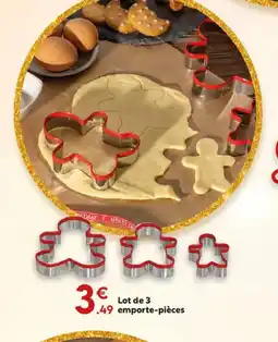 Maxi Bazar Lot de 3 emporte-pièces offre