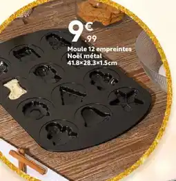 Maxi Bazar Moule 12 empreintes Noël métal offre