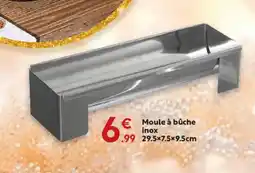 Maxi Bazar Moule à bûche inox offre