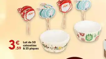 Maxi Bazar Lot de 50 caissettes 25 piques offre