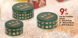 Maxi Bazar Lot de 3 boîtes métal offre