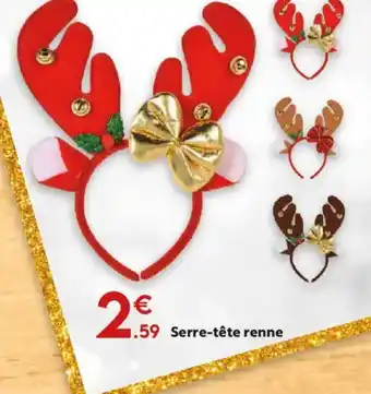Maxi Bazar Serre-tête renne offre