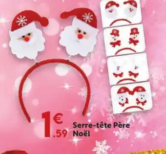 Maxi Bazar Serre-tête Père Noël offre