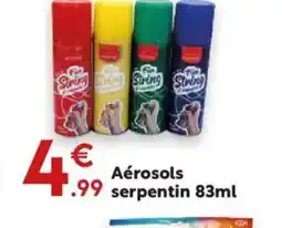 Maxi Bazar Aérosols serpentin offre