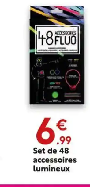 Maxi Bazar Set de 48 accessoires lumineux offre