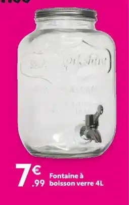 Maxi Bazar Fontaine à boisson verre offre