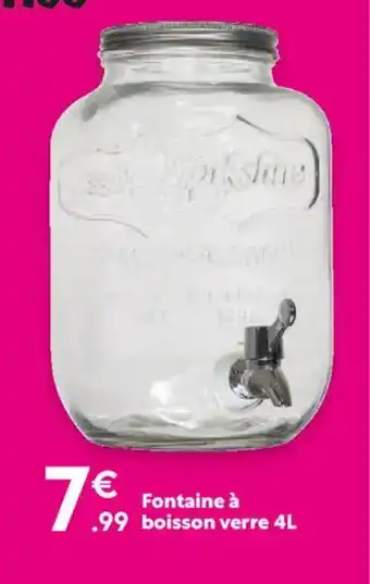 Maxi Bazar Fontaine à boisson verre offre