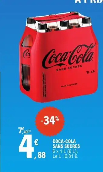 E.Leclerc Express COCA-COLA Sans sucres offre