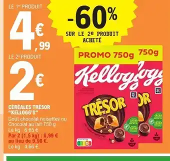 E.Leclerc Express KELLOGG'S Céréales trésor offre