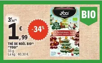 E.Leclerc Express YOGI Thé de noël bio offre
