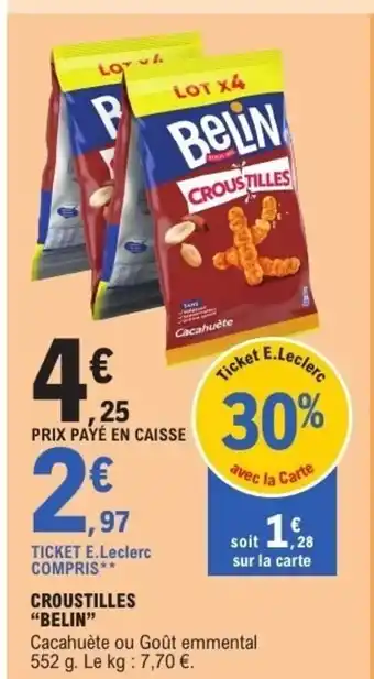 E.Leclerc Express BELIN Croustilles offre