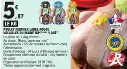 E.Leclerc Express LOUÉ Poulet fermier label rouge volailles du maine igp offre