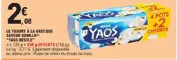 E.Leclerc Express YAOS Le yaourt à la grecque saveur vanille offre