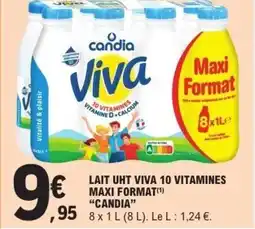 E.Leclerc Express CANDIA Lait uht viva 10 vitamines maxi format offre