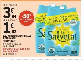 E.Leclerc Express SALVETAT Eau minérale naturelle pétillante offre