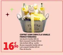 Auchan Coffret soin corps à la vanille french tendance offre
