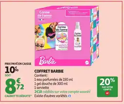 Auchan Coffret barbie offre