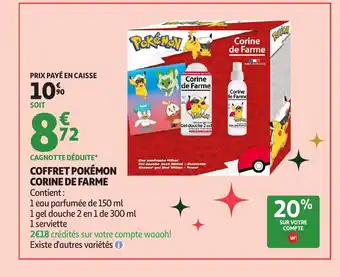 Auchan Coffret pokémon corine de farme offre