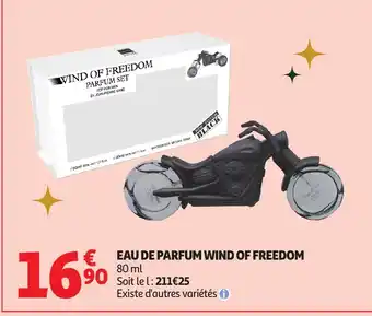Auchan Eau de parfum wind of freedom offre