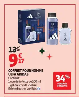 Auchan Coffret pour homme uefa adidas offre