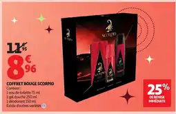Auchan Coffret rouge scorpio offre