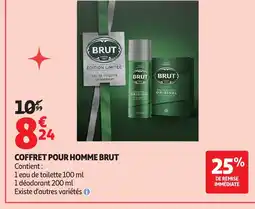 Auchan Coffret pour homme brut offre