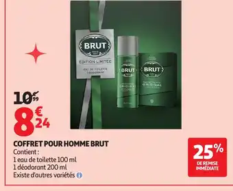 Auchan Coffret pour homme brut offre