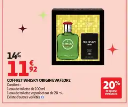 Auchan Coffret whisky origin evaflore offre