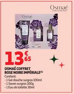 Auchan OSMAÉ Coffret rose noire impériale offre