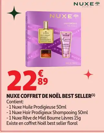 Auchan NUXE Coffret de noël best seller offre