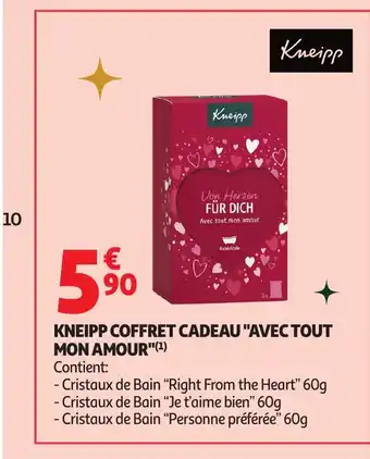 Auchan KNEIPP Coffret cadeau avec tout mon amour offre