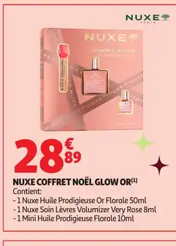 Auchan NUXE Coffret noël glow or offre